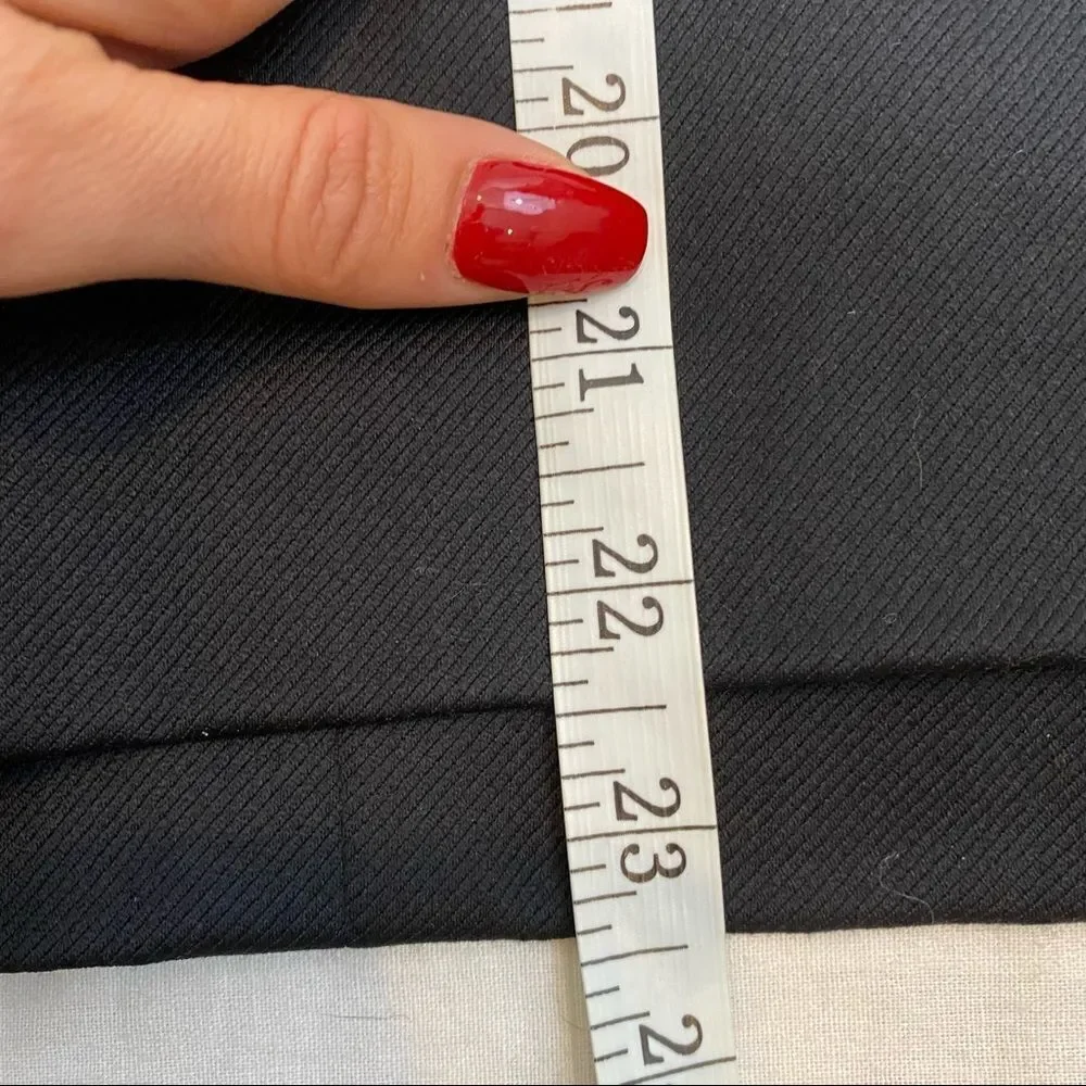 Unbranded Black Vintage‎ Pencil Skirt Back Button Panel Size Small